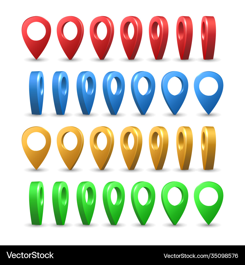 Mapping 3d pointers Mapping 3d pointers vector image