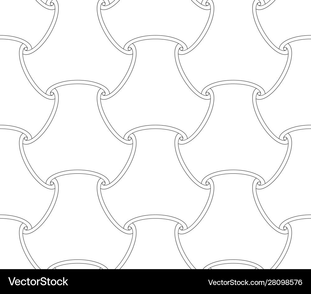 Seamless outline second element pattern background Vector Image