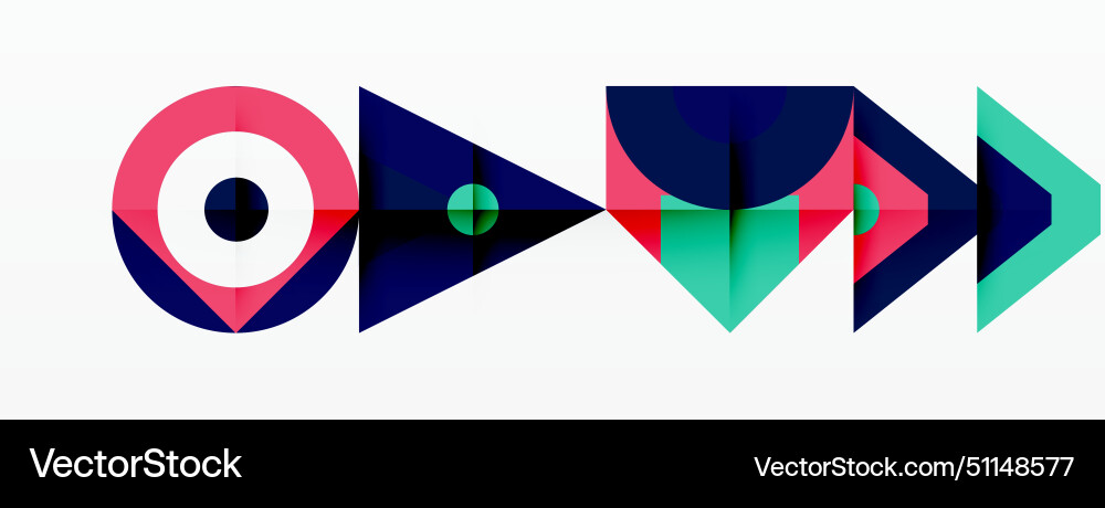 A colorful logo with arrows pointing in different A colorful logo with arrows pointing in different vector image