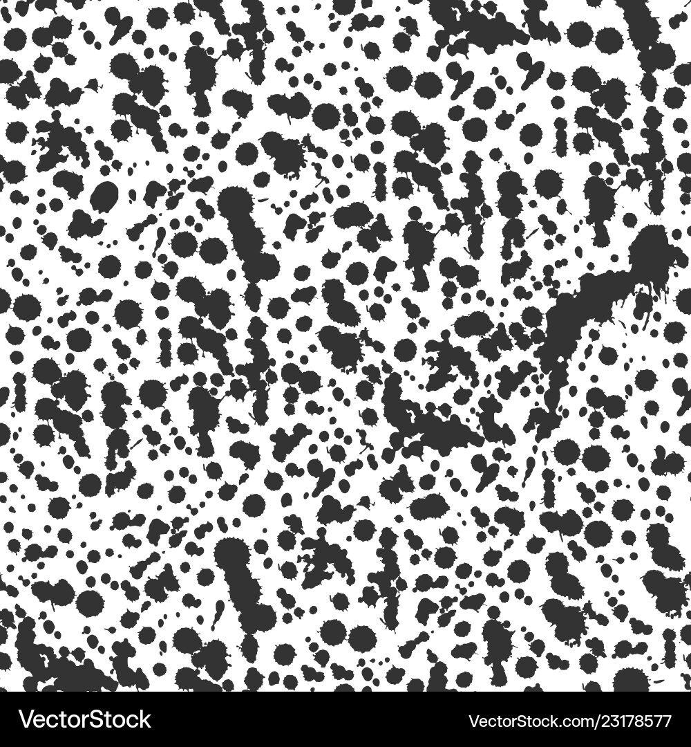 Abstract paint splashes and blots pattern Vector Image