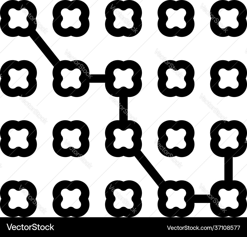 Cyber security cipher icon outline style Cyber security cipher icon outline style vector image