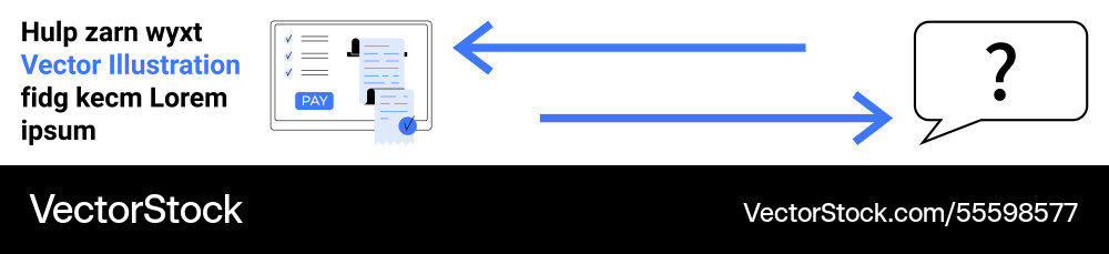 Digital communication flow between document vector image