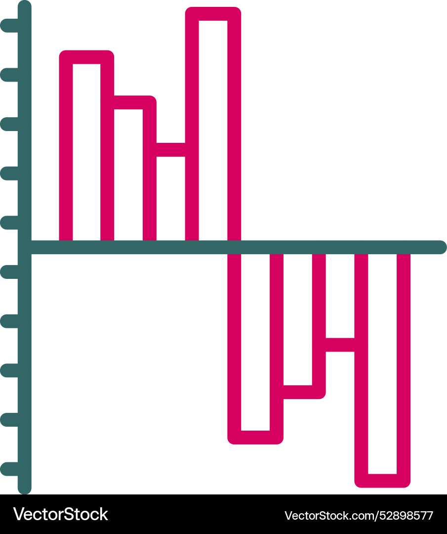 Gantt chart icon design Vector Image