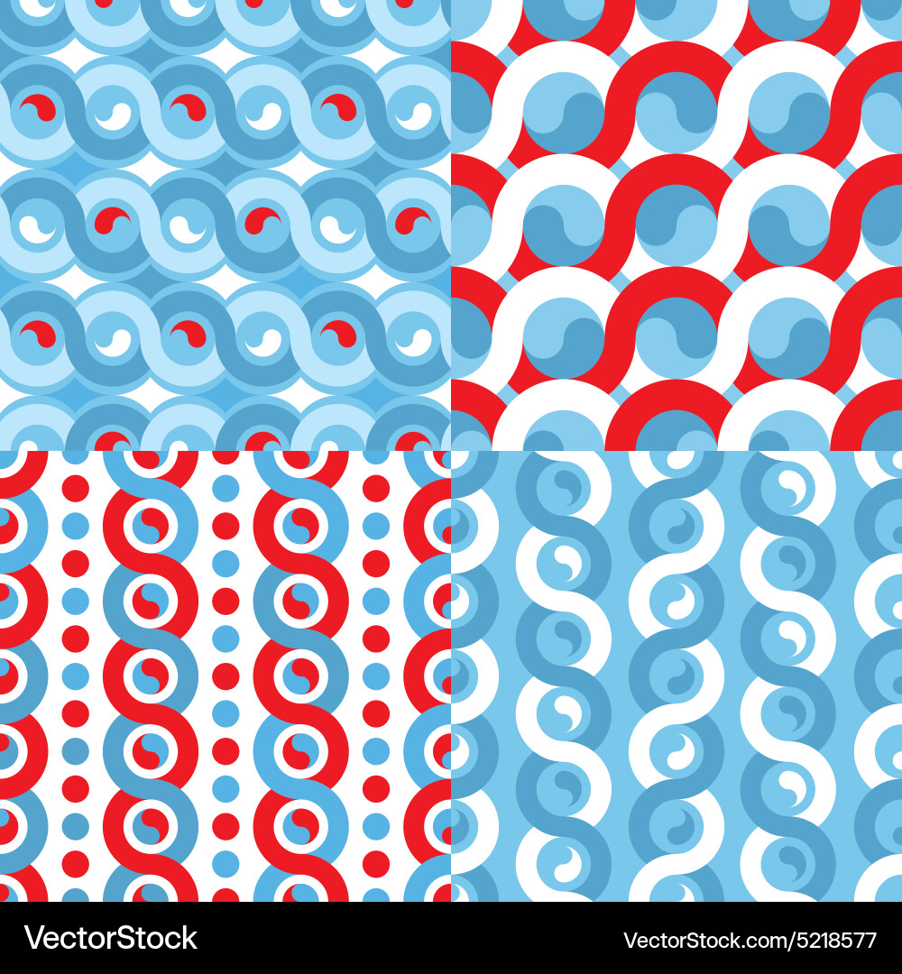 Geometric Colorful Patterns vector image