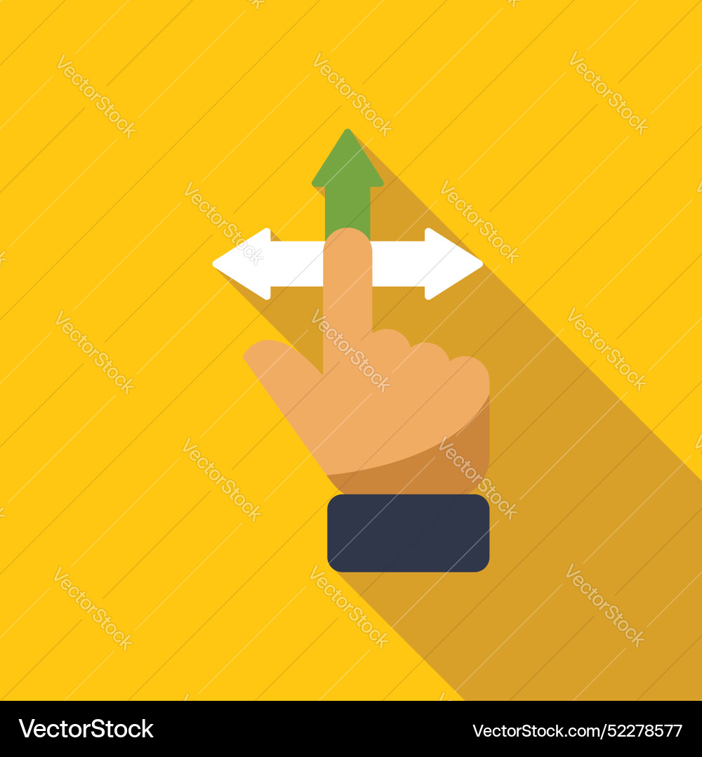 Hand mit Touchscreen-Geste zum Scrollen Hand mit Touchscreen-Geste zum Scrollen vektorbild