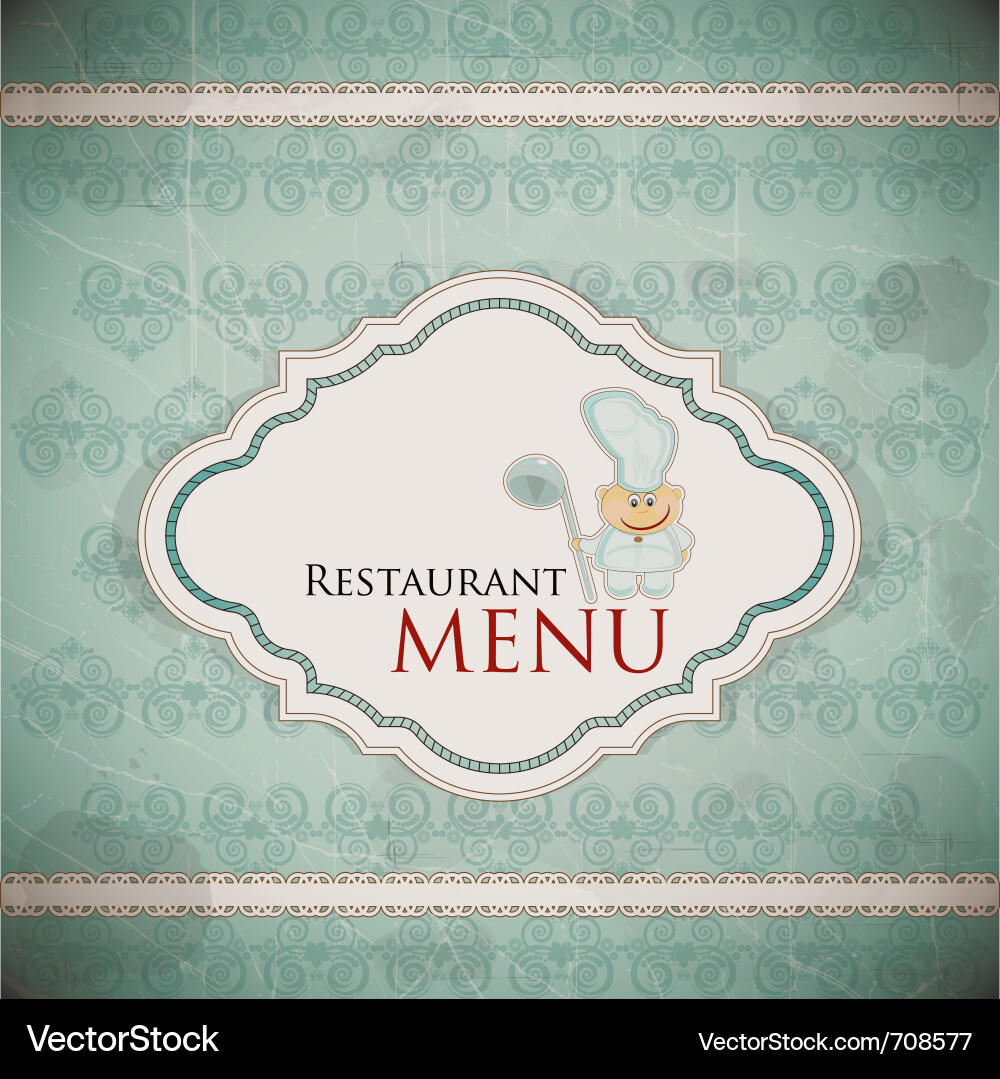 Restaurant menu design Vector Image