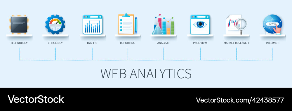 Web analytics infographics in 3d style Web analytics infographics in 3d style vector image