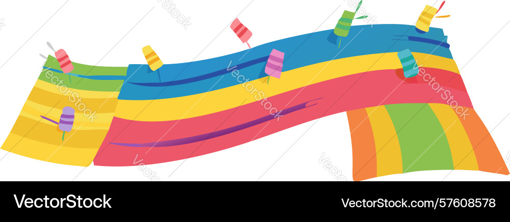 Bouncy castle obstacle course design generative Vector Image
