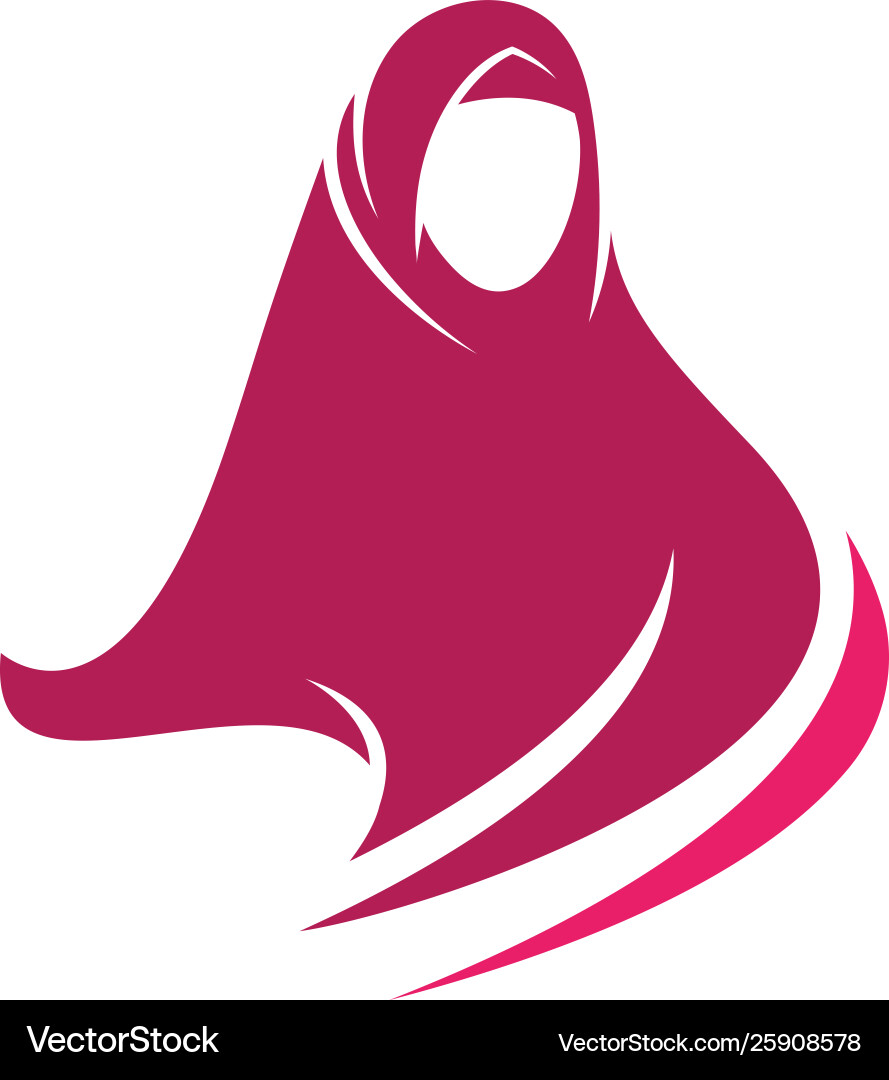 Muslimah hijab Royalty Free Vector Image - VectorStock