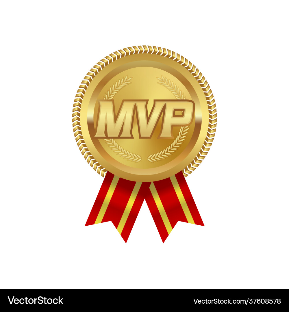 MVP Golden Badge Award – Royalty-Free Vector | VectorStock, image size:1000x1080