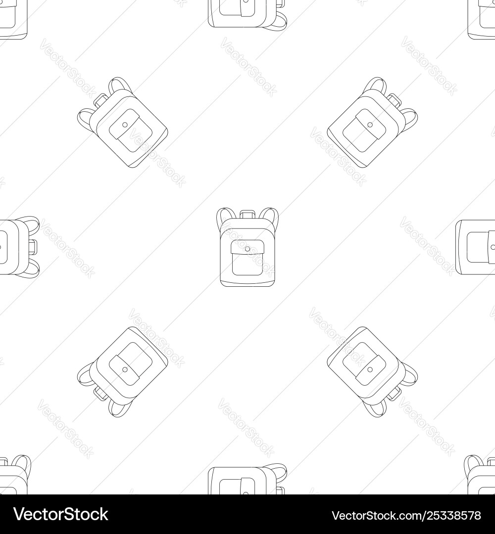 Notebook backpack pattern seamless Vector Image