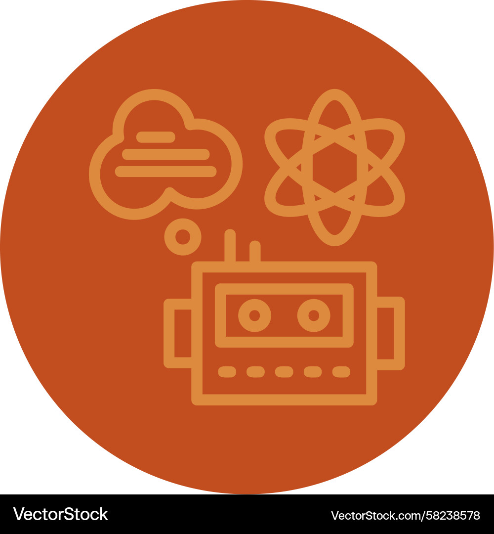 Quantum Algorithm Icon Vector Image