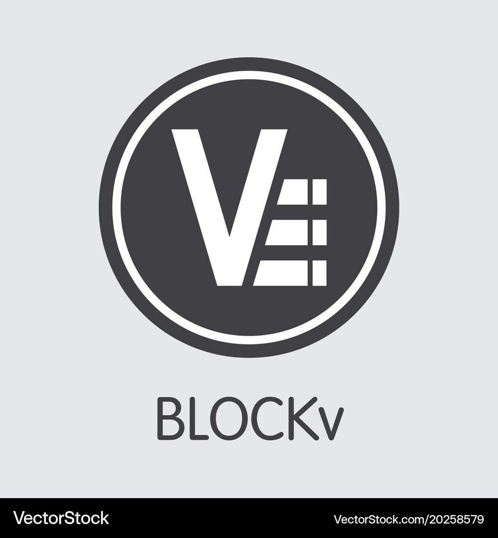 Blockv - blockchain cryptocurrency graphic symbol – Royalty-Free Vector |  VectorStock