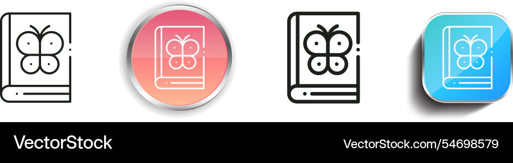 Handcraft icon thin linear regular and button vector image