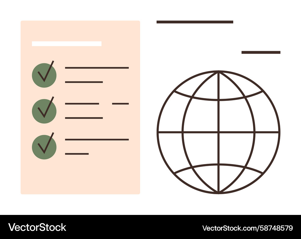 Task Management Checklist - Global Vector Image