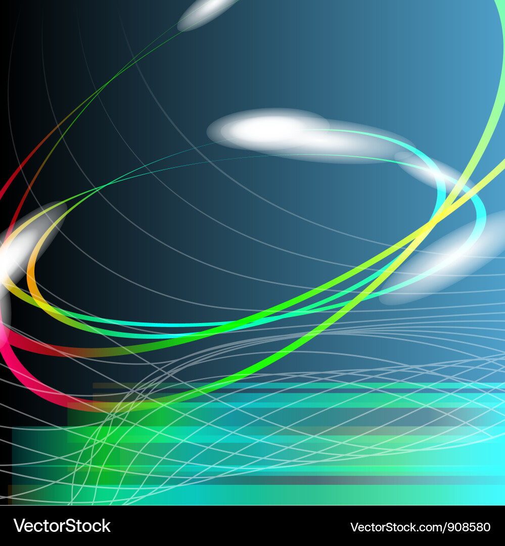 Dynamic Light Swirls Vector Image
