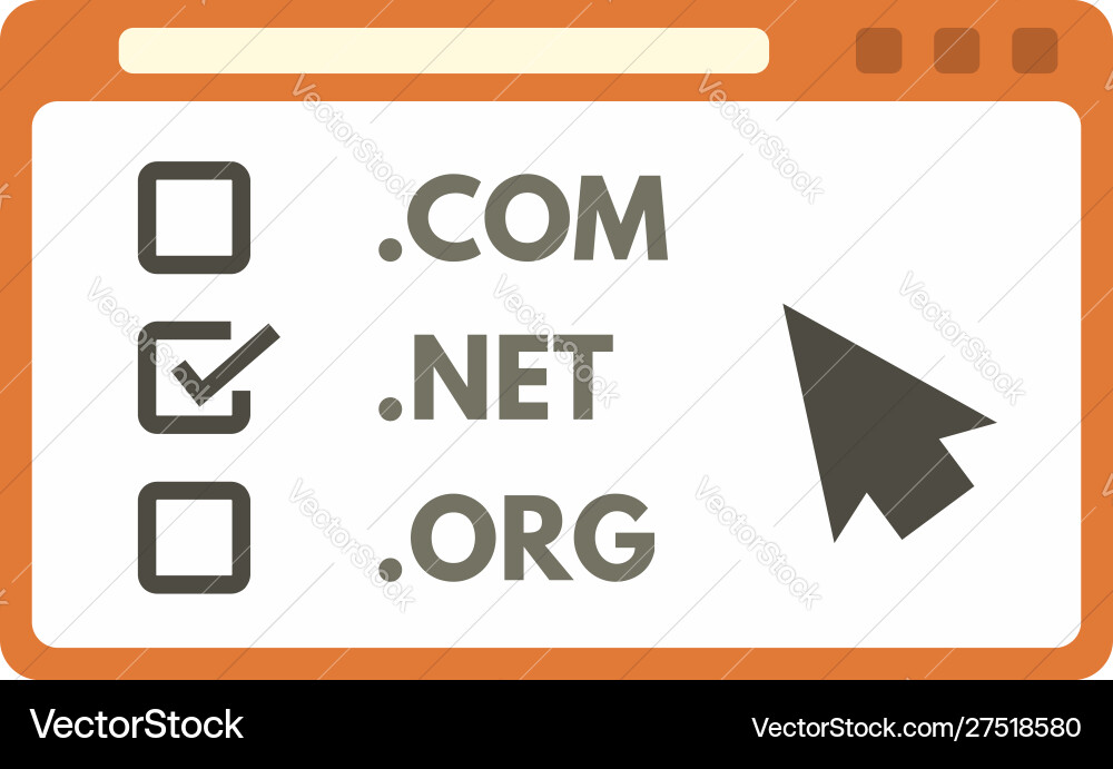 Web domain icon flat style Web domain icon flat style vector image