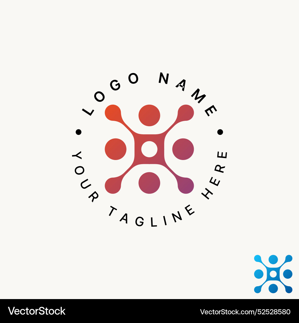 X font star dots tech dynamic particle digital Vector Image