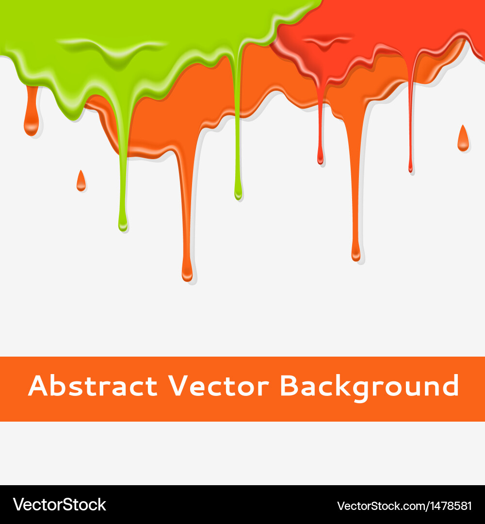 Colorful Dripping Paint Background vector image