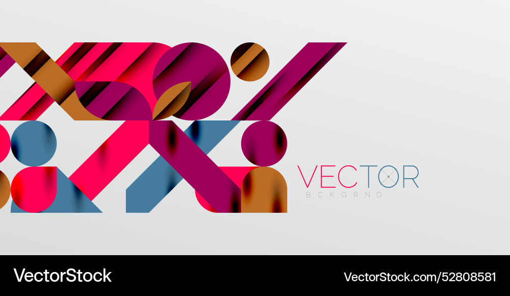 Colorful simple dynamic geometric forms circles Colorful simple dynamic geometric forms circles vector image