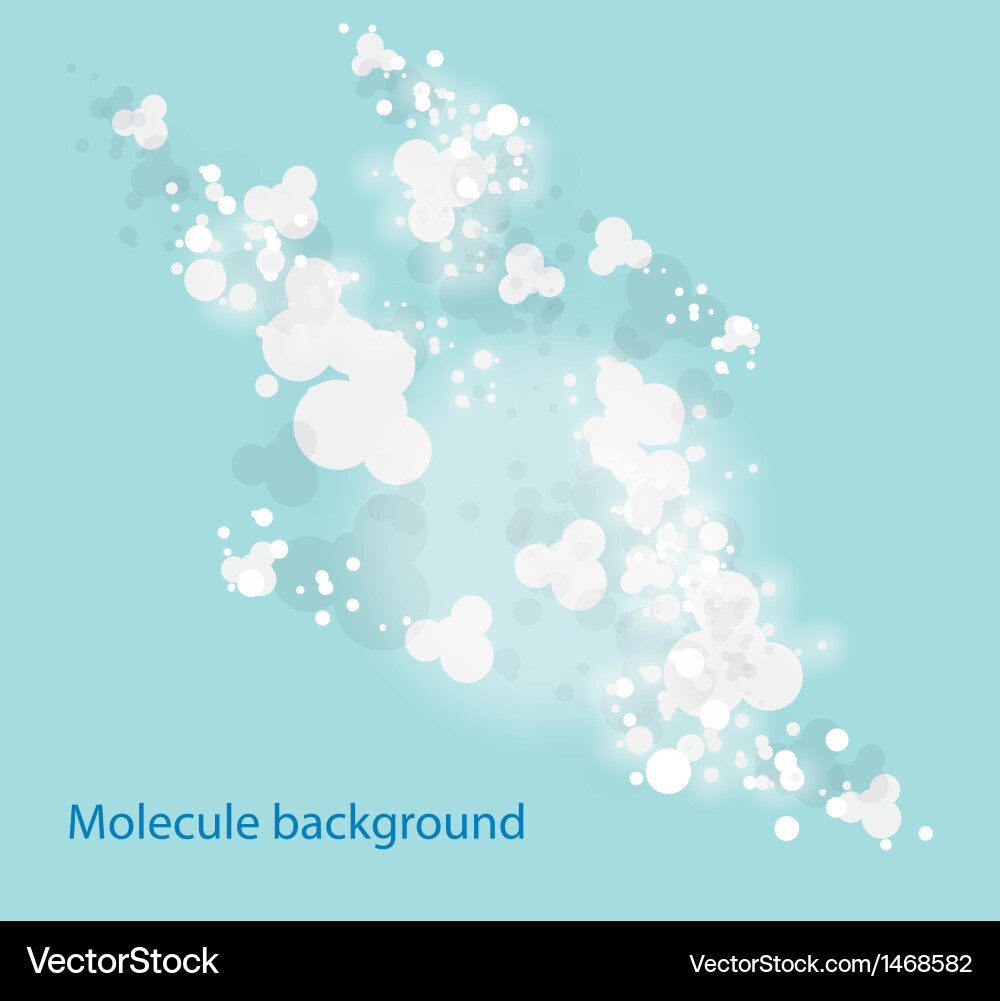 Abstract molecular structure background vector image