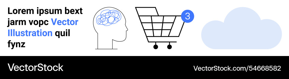 Brain with neural network shopping cart Brain with neural network shopping cart vector image