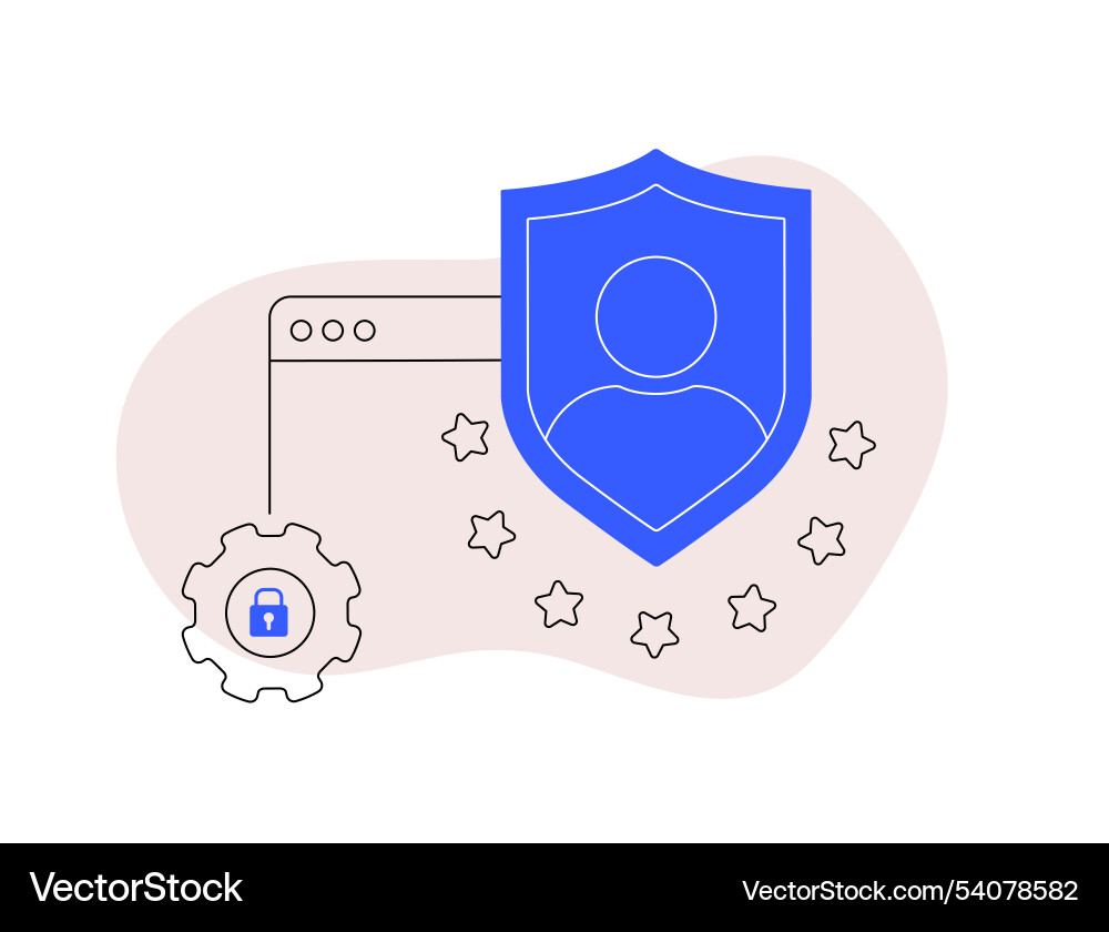 Privacy and data protection in digital marketing Privacy and data protection in digital marketing vector image