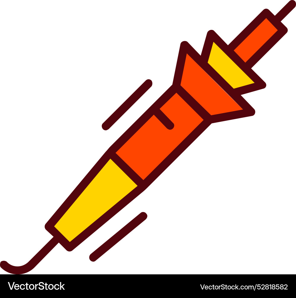 Pyrography icon design Vector Image