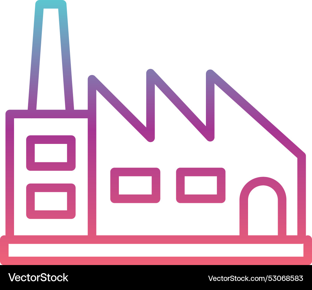 Factory line gradient design Vector Image
