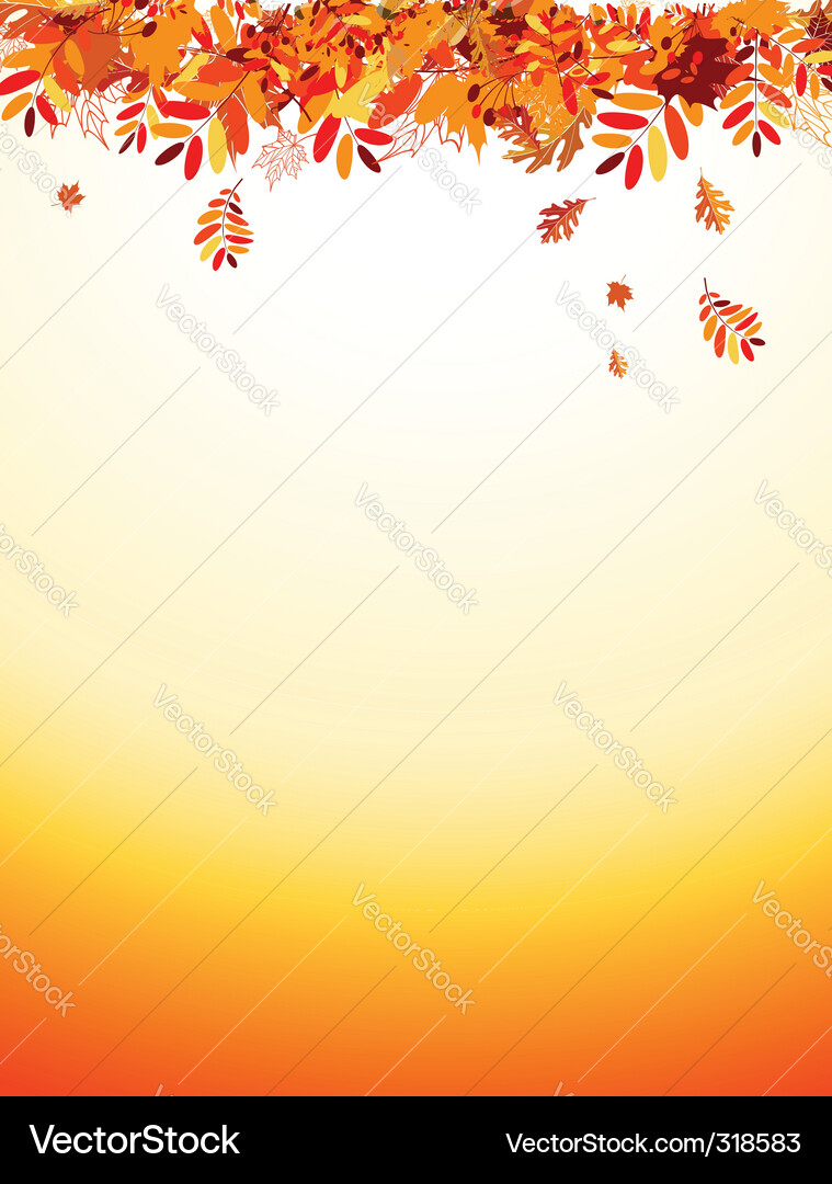 Herbstblatt Hintergrund Vektorbild