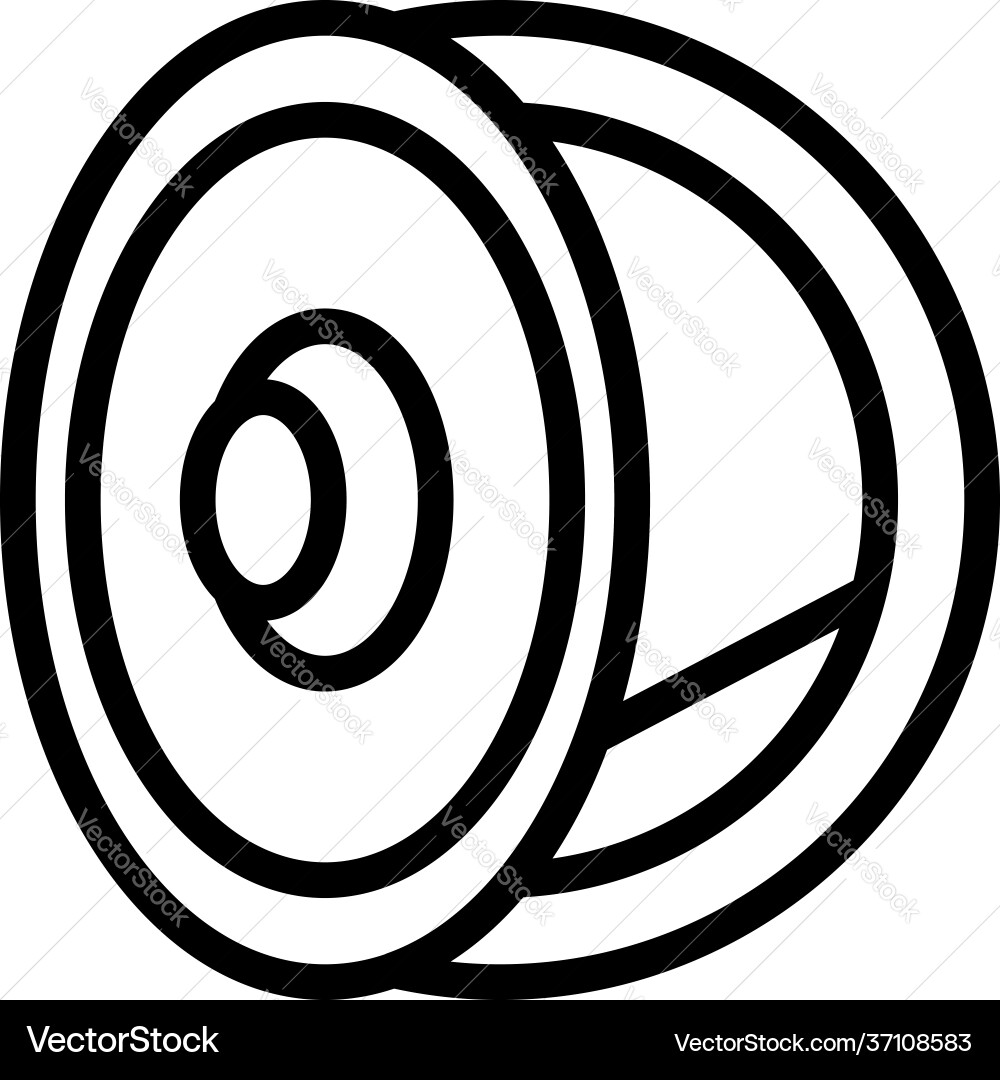 Safe box cipher icon outline style Safe box cipher icon outline style vector image