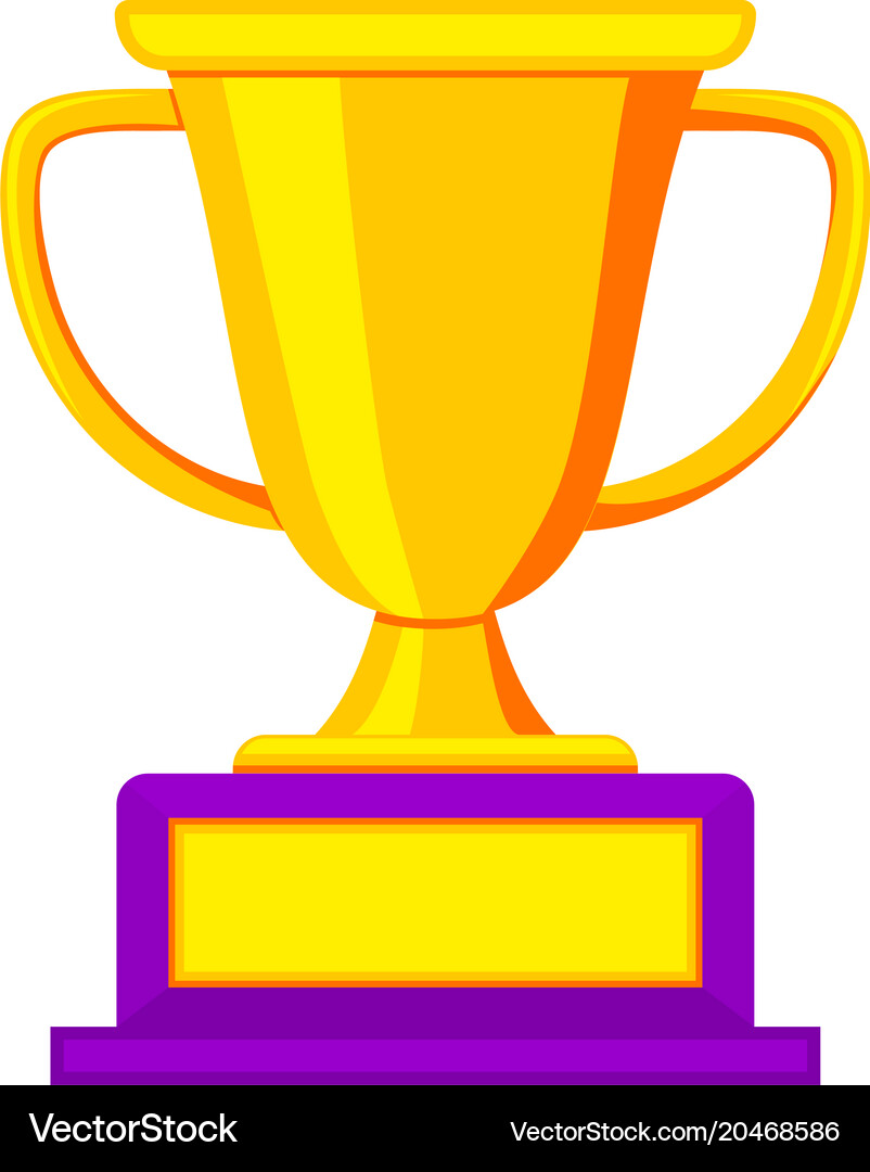 Colorful golden winner cup icon – Royalty-Free Vector | VectorStock, image size:802x1080