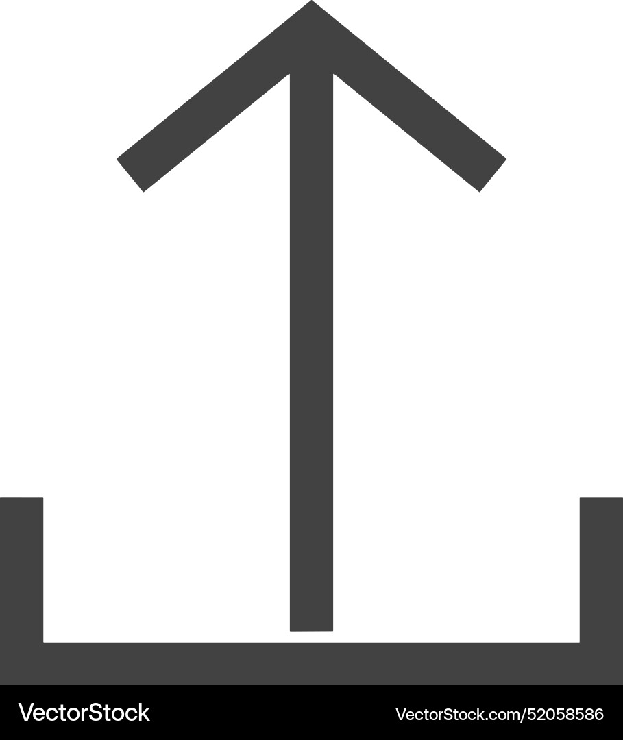 Upload outline icon symbol image Vector Image