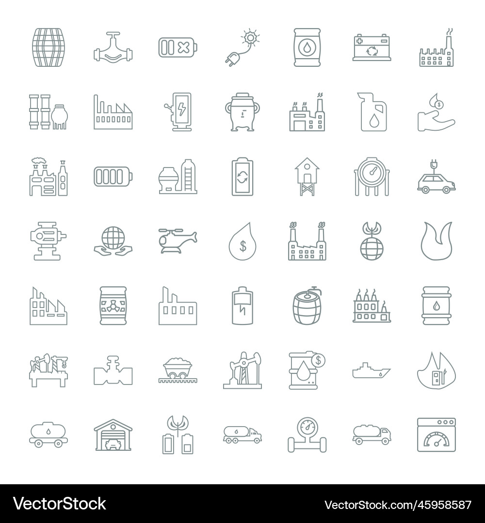 Fuel icons Royalty Free Vector Image - VectorStock