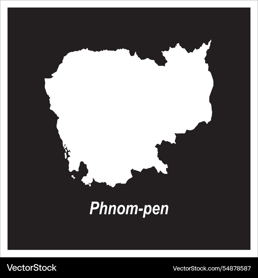 Map of phnom penh cambodia Map of phnom penh cambodia vector image