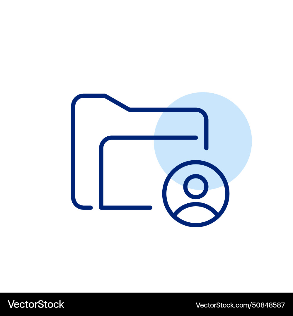 Personalized or user-specific file storage Personalized or user-specific file storage vector image