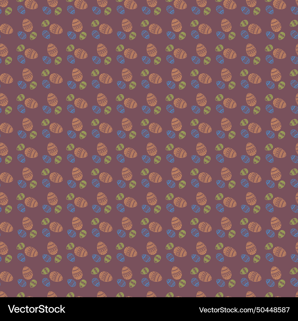 Seamless egg patterns with a pattern easter Vector Image