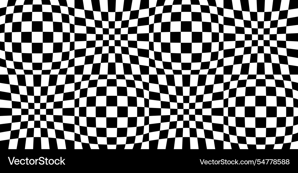 Ein einfaches Checkerboard-Muster von konvexen Zellen Vektorbild