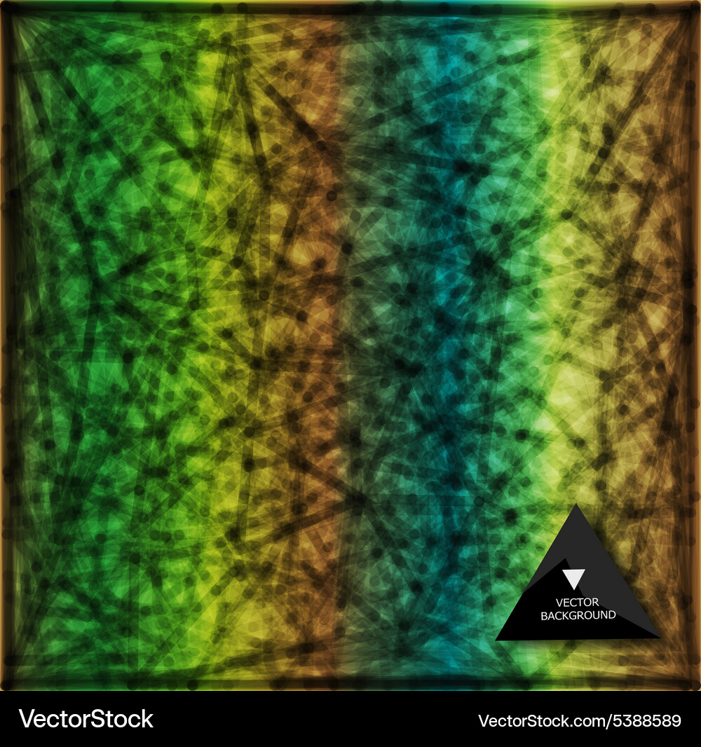 Abstract rainbow web background triangles Vector Image