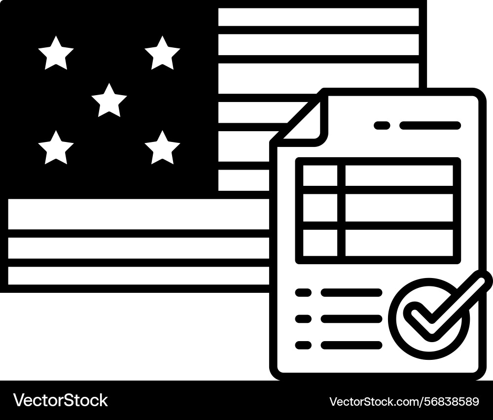 Paper has a list of items and check mark next Paper has a list of items and check mark next vector image
