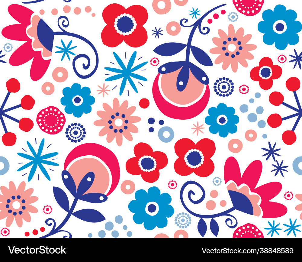 Scandinavian or nordic seamless pattern Scandinavian or nordic seamless pattern vector image