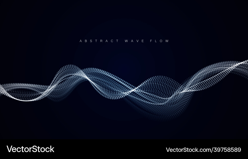 Shining Particle Flow vector image