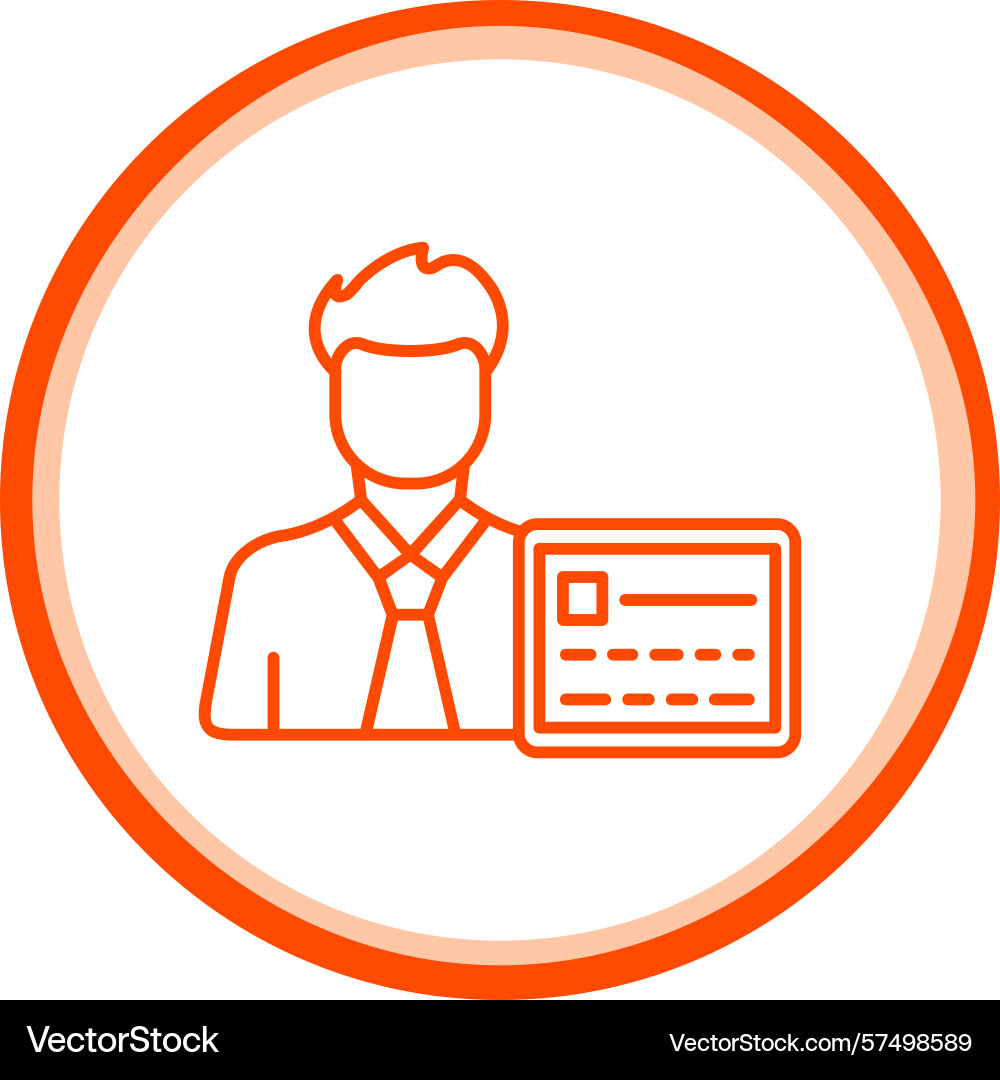 User coding icon Vector Image