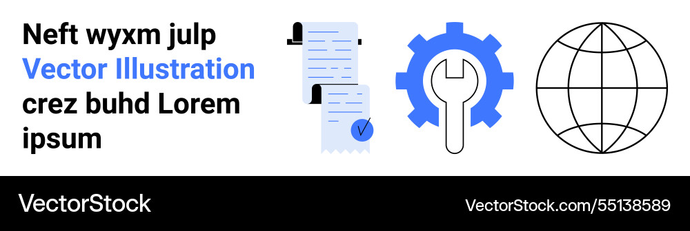 Workflow Automation Integration Dokumente Werkzeuge Workflow Automation Integration Dokumente Werkzeuge vektorbild