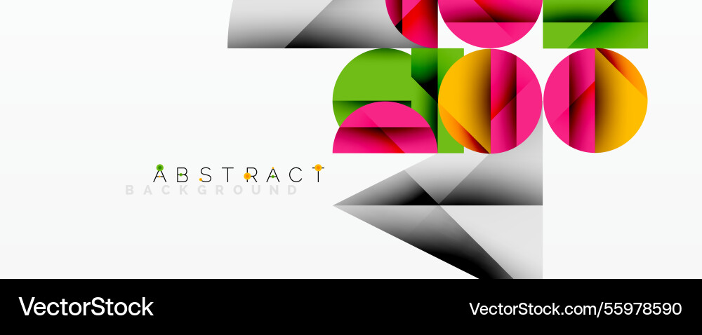 Abstract geometric design with intersecting vector image