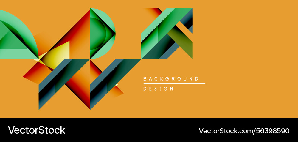Abstract geometric shapes overlap creating Abstract geometric shapes overlap creating Vector Image