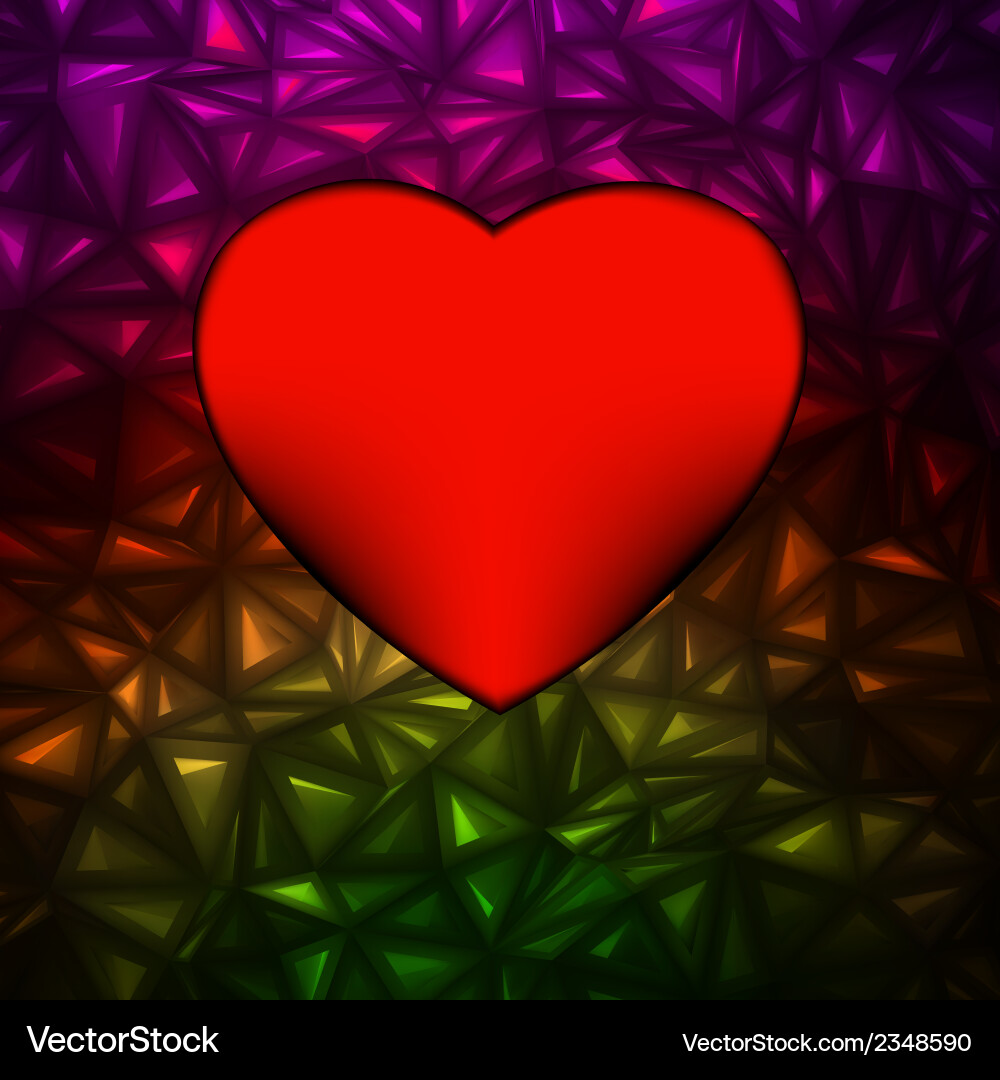 Heart bokeh frame with space eps 8 Vector Image