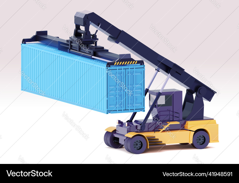 Container Loader Reach Stacker vector image