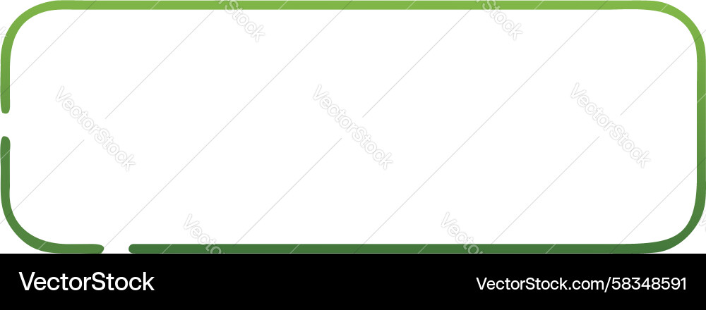 Dashed Green Frame Element Vector Image