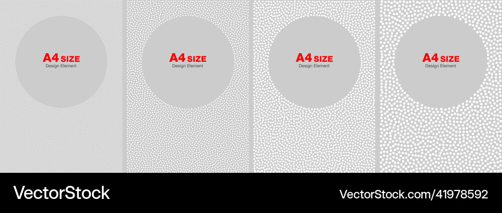Halftone dots frames circle backgrounds Vector Image